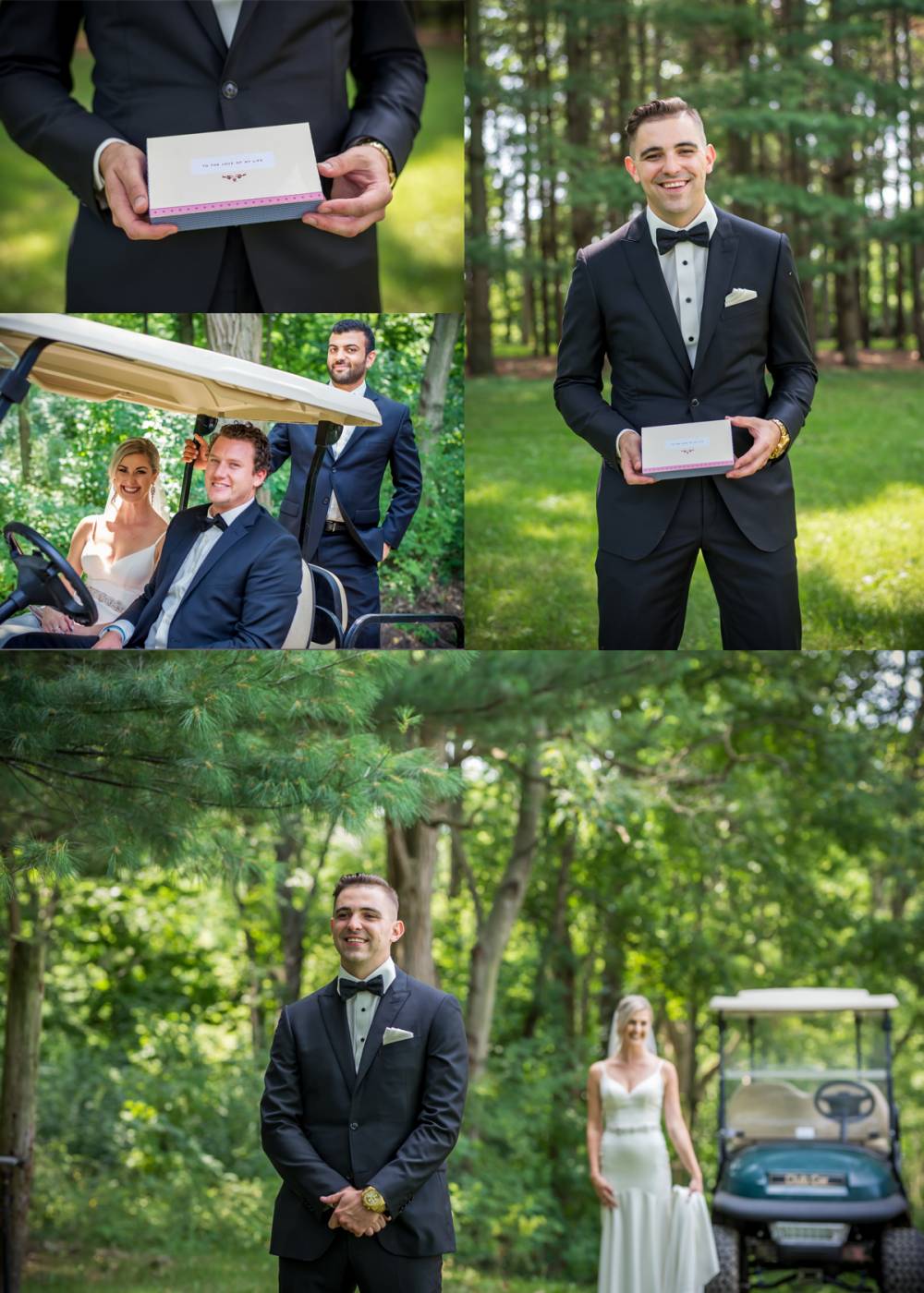 First Reveal Wedding Photos